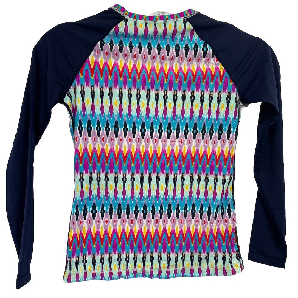 Athleta Womens Sz Small Multicolor Nylon Blend Pullover Shirt (AA12)MW/OTs - Picture 4 of 5